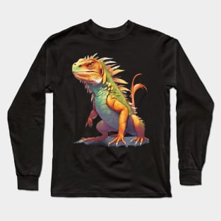 Reptile Iguana Lizard Long Sleeve T-Shirt